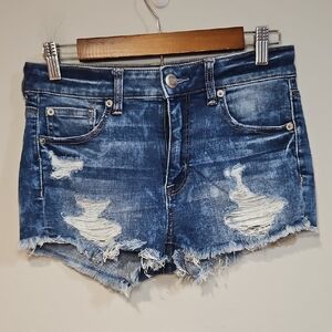 American Eagle Hi Rise Shortie Shorts